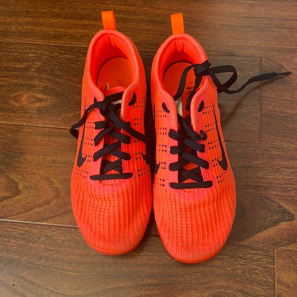 Nike Women's Sneakers - Bright Orange and Black - Picture 1 of 5